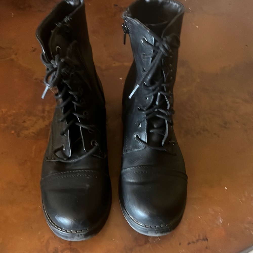 Fun booties with one inch heels
